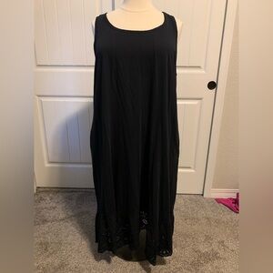 D-13 LOGO by Lori Goldstein Black Sleeveless Dress